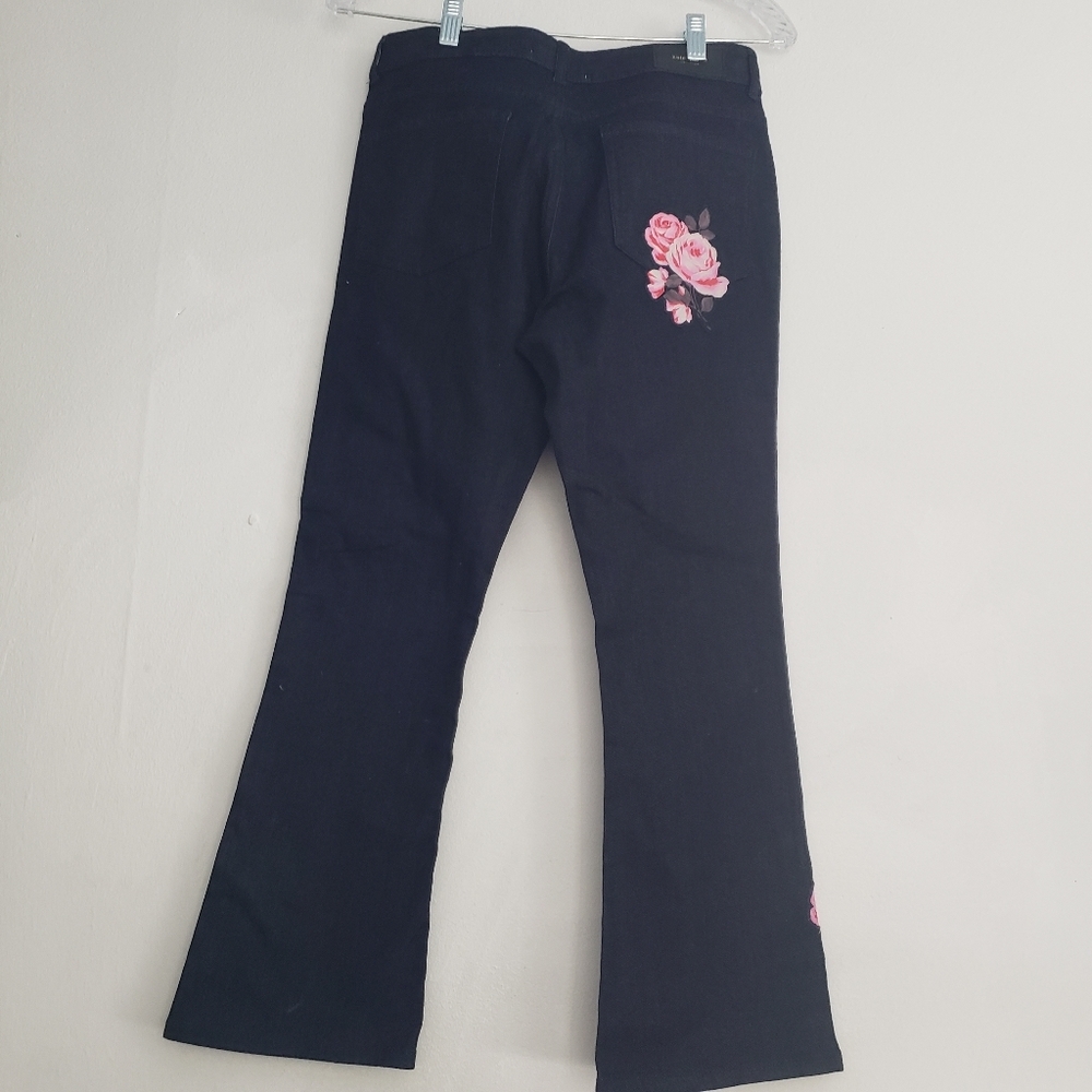 Kate Spade Rose Kick Flare Jean - Picture 3 of 10